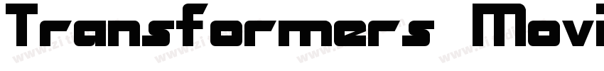 Transformers Movie字体转换